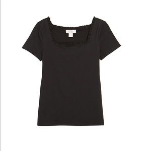 Rachel Parcell Square Neck T-Shirt
